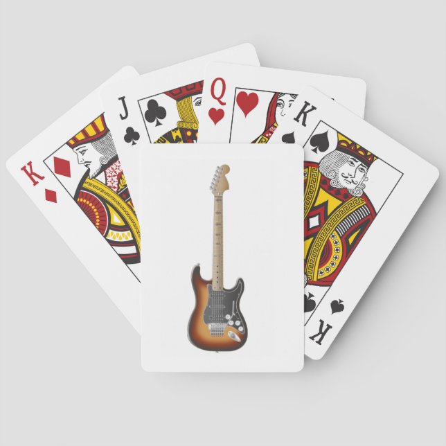 Jeu De Cartes Paquet de cartes de guitare (dos)
