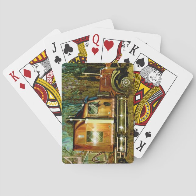 Jeu De Cartes Paquet des cartes du grand de fret routier de (dos)