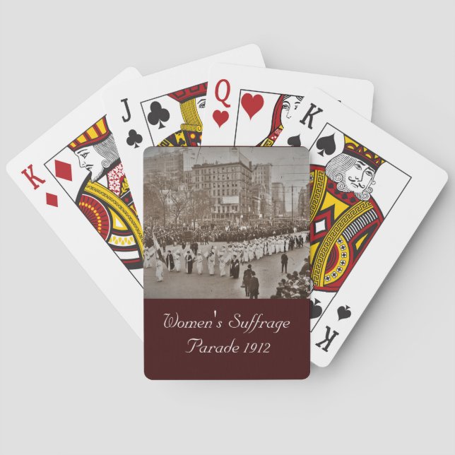 Jeu De Cartes Parade du suffrage féminin 1912 (dos)