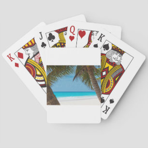 Jeu De Cartes Paradis Tropical Eau Plage Sable Surf Destinée