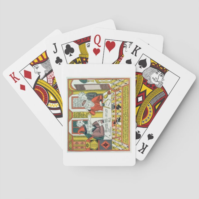 Jeu De Cartes Paramoshka et Savoska (gravure sur bois) (dos)