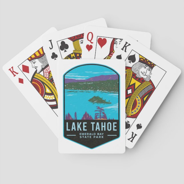 Jeu De Cartes Parc d'état du lac Tahoe Emerald Bay (dos)