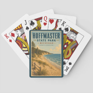 Jeu De Cartes Parc d'État Hoffmaster Michigan Illustration Voyag