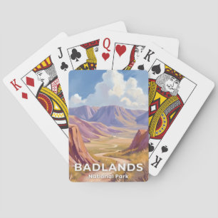Jeu De Cartes Parc national de Badlands Dakota du Sud Art de voy