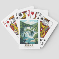 Parc national de Krka Croatie Illustration Art de 