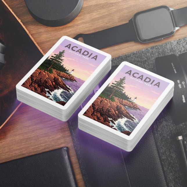 Jeu De Cartes Parc national de l'Acadie vintage (Créateur téléchargé)