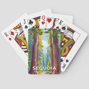 Jeu De Cartes Parc national de Sequoia   Art californien