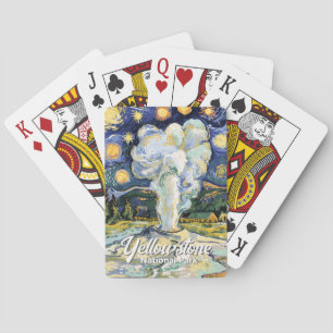 Jeu De Cartes Parc national de Yellowstone dans le style vintage