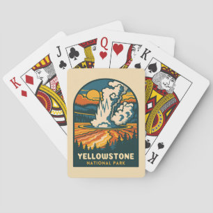 Jeu De Cartes Parc national de Yellowstone, Vintage voyage rétro