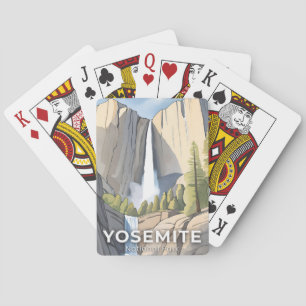 Jeu De Cartes Parc national de Yosemite   Voyage à l'aquarelle