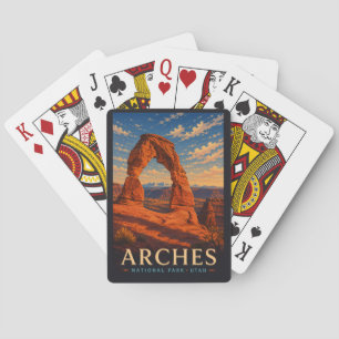 Jeu De Cartes Parc national des Arches Utah Voyage en xylographi