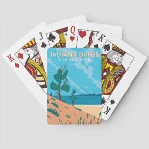 Jeu De Cartes Parc national des dunes d'Indiana Vintage