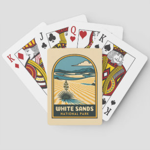 Jeu De Cartes Parc national des Sables Blancs Rétro Vintage voya