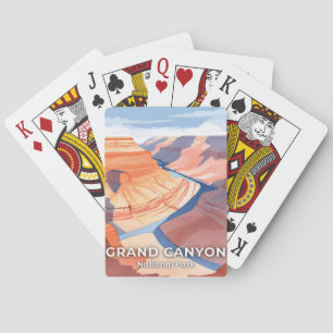 Jeu De Cartes Parc national du Grand Canyon aquarelle voyage
