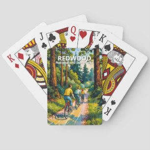 Jeu De Cartes Parc national vibrant de Redwood Nature Vélo famil
