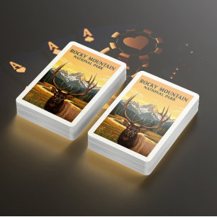 Jeu De Cartes Parc national vintage Rocky Mountain