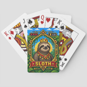 Jeu De Cartes Paresseux Rétro Pixel Art 8-Bit