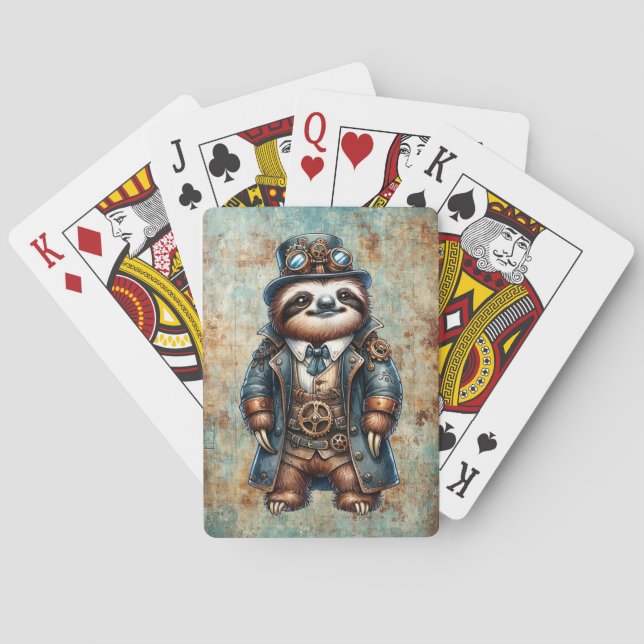 Jeu De Cartes Paresseux Steampunk (dos)