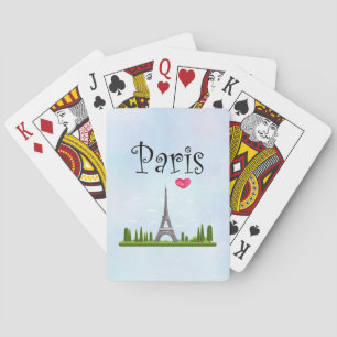 Jeu De Cartes Paris avec la Tour Eiffel