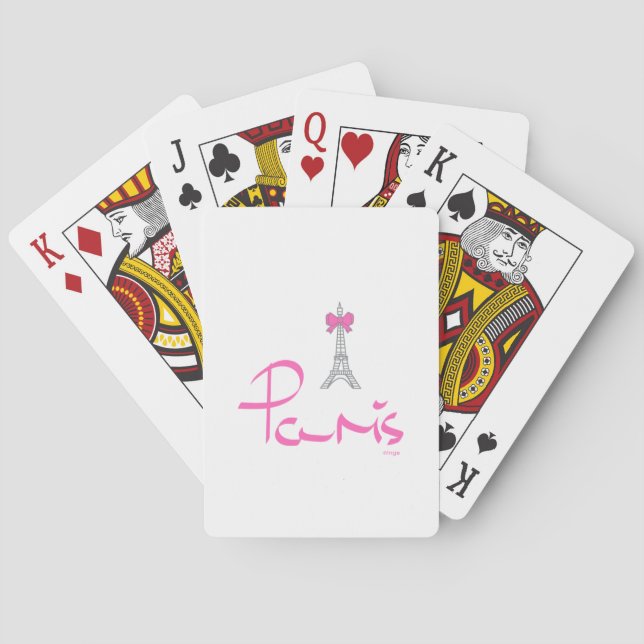 Jeu De Cartes Paris-France-avec-la-Bow-Rose (dos)