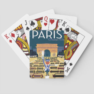 Jeu De Cartes Paris France Vintage voyage en vacances