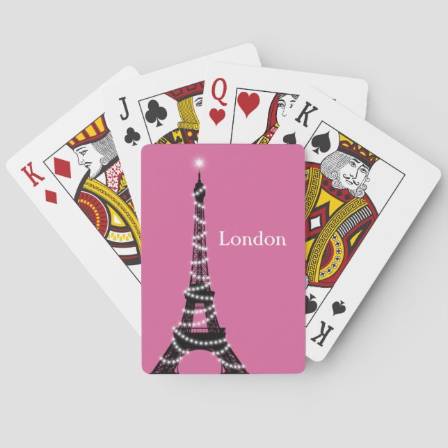 Jeu De Cartes Paris Sparkings Everywhere Poker Cards fuchsia (dos)