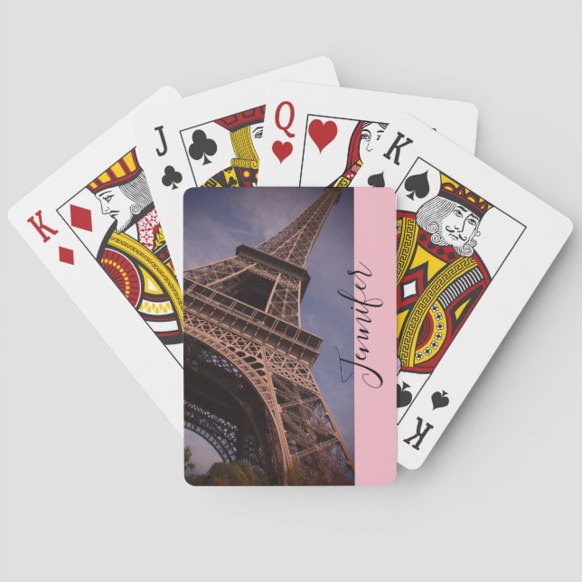 Jeu De Cartes Paris Tour Eiffel Photo emblématique (dos)