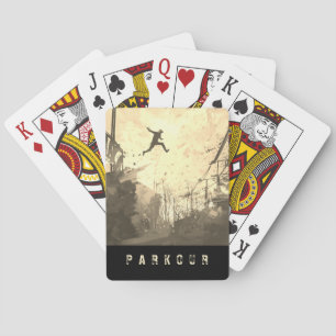 Jeu De Cartes Parkour Urban Obstacle Course Modern Sepia