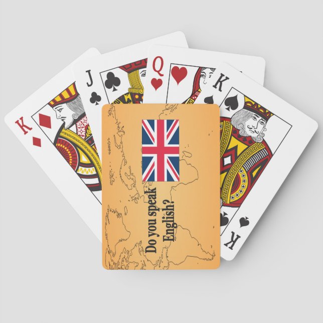 Jeu De Cartes Parles-tu anglais ? en anglais. Indicateur (dos)