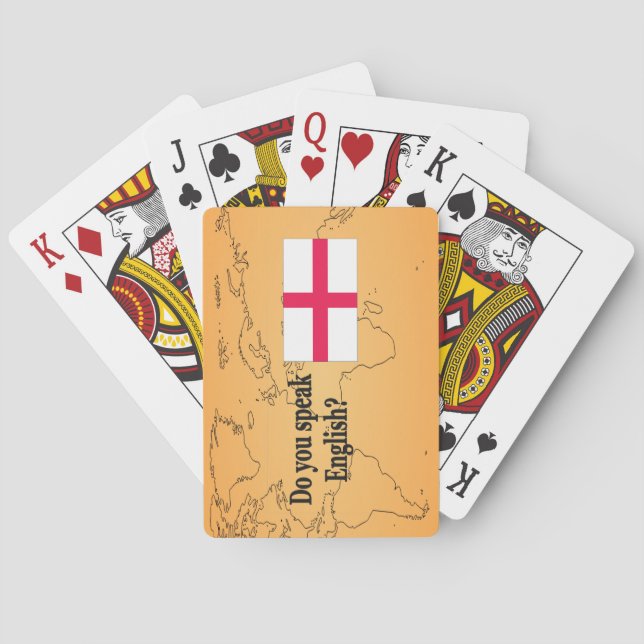 Jeu De Cartes "Parles-tu anglais ?" en anglais. Indicateur (dos)