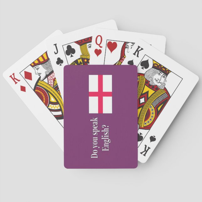 Jeu De Cartes "Parles-tu anglais ?" en anglais. Indicateur wf (dos)