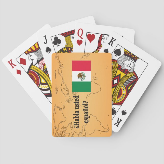 Jeu De Cartes Parles-tu espagnol ? en espagnol. Indicateur (dos)