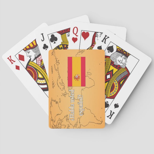 Jeu De Cartes Parles-tu espagnol ? en espagnol. Indicateur wf (dos)