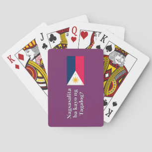 Jeu De Cartes Parlez-vous le tagalog ? en tagalog. Indicateur wf