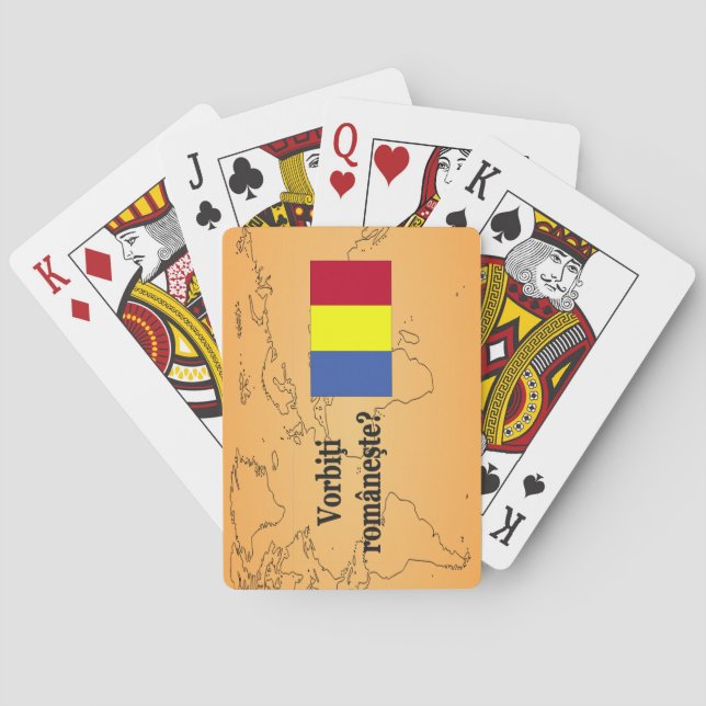 Jeu De Cartes Parlez-vous roumain ? en roumain. Indicateur (dos)