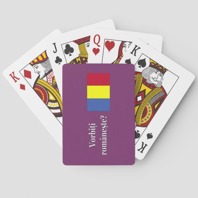 Jeu De Cartes Parlez-vous roumain ? en roumain. Indicateur wf (dos)