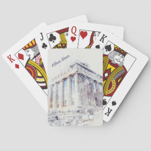 Jeu De Cartes Parthénon des sites antiques à Athènes, Grèce