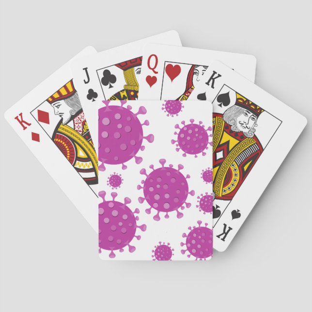 Jeu De Cartes Particule virale pourpre (dos)