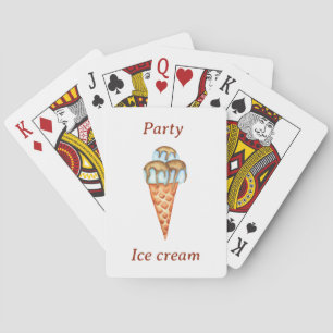 Jeu De Cartes Partie de crème glacée minimale
