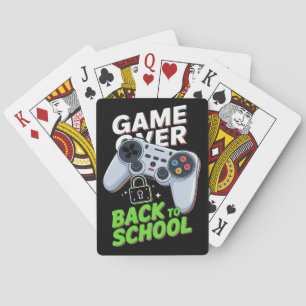 Jeu De Cartes Partie Terminée Retour à l'école Drôle Premier Jou