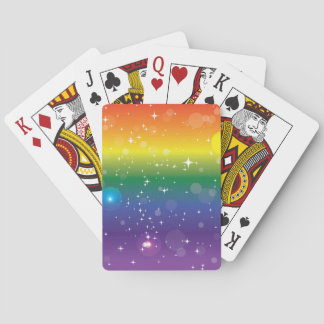 Jeu De Cartes Parties scintillant arc-en-ciel LGBTQ+ Fierté Joue