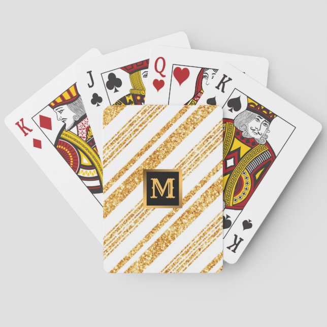 Jeu De Cartes Parties scintillant blanche or Boho Collection de  (dos)