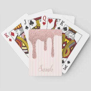 Jeu De Cartes Parties scintillant cool tendance rose
