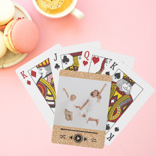 Jeu De Cartes Parties scintillant fille tendance Photo Gold Pres