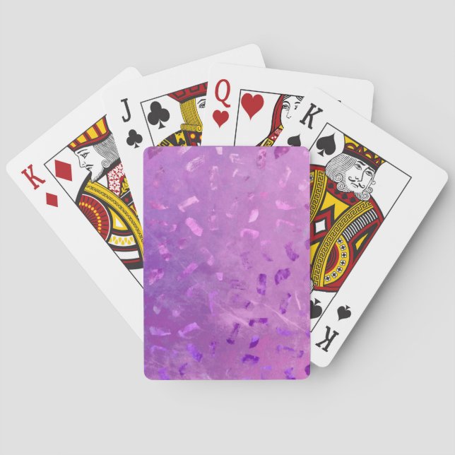 Jeu De Cartes Parties scintillant Lilac (dos)