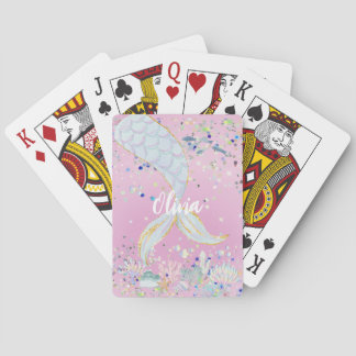 Jeu De Cartes Parties scintillant lunaire Plage de sirène sous l