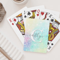 Parties scintillant personnalisée Pastel Bokeh Mot