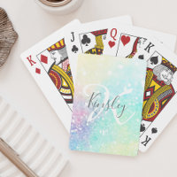 Parties scintillant personnalisée Pastel Bokeh Mot