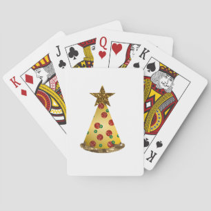 Jeu De Cartes parties scintillant pizza arbre de noël