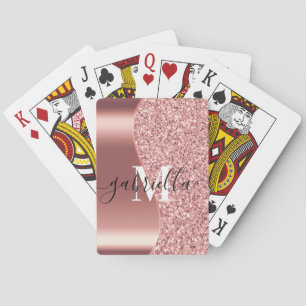 Jeu De Cartes Parties scintillant rose or